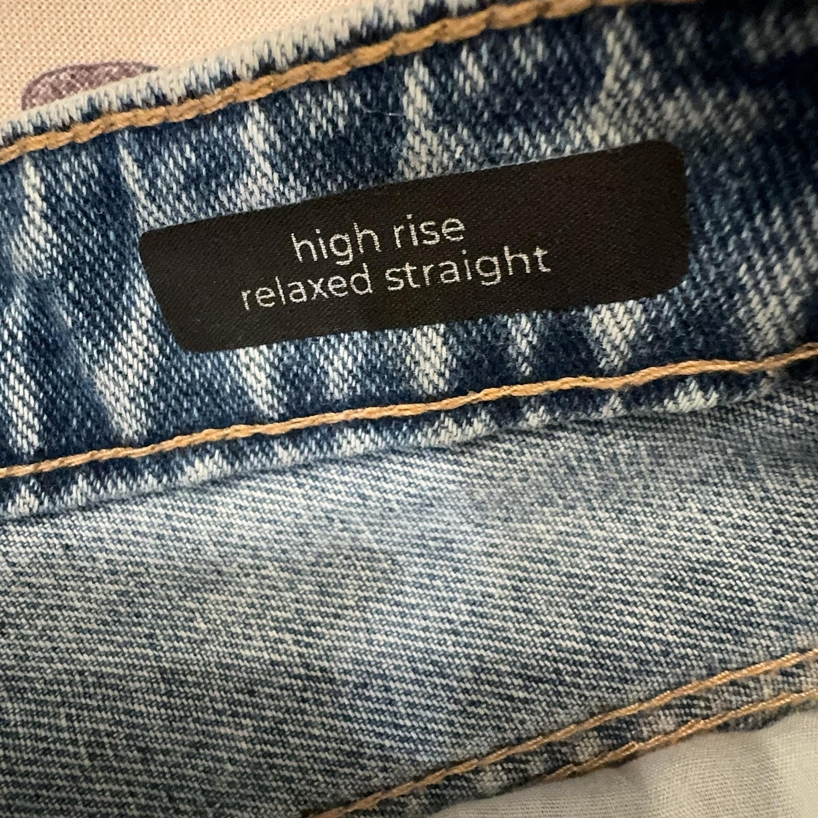 Circus Ny Jeans Sz 31 Blue High Rise Relaxed Straight Alter Ego Cotton Denim — image 8 of 8